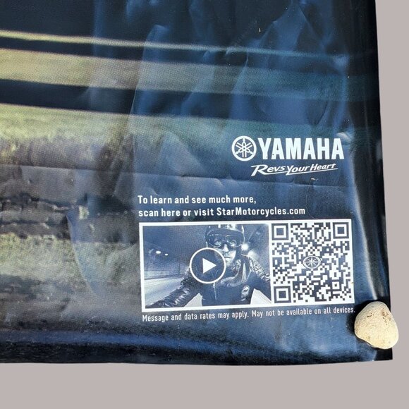 Yamaha Star Motorcycle Bolt R-Spec Vinyl Banner Dealer Garage Shop Sign 8'x4' - Picture 4 of 16